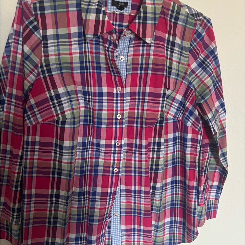 Talbots Multicolor Plaid Shirt